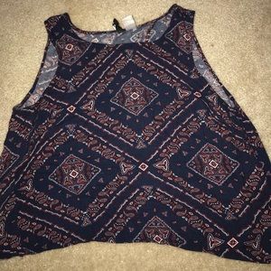 patterned tank top